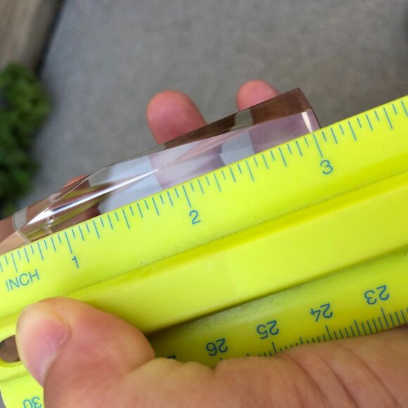 Laser Etched AQUARIUS Zodiac 1.20-2.18 Sign Paperweight Glass Figurine 3" x 2" - Picture 8 of 8